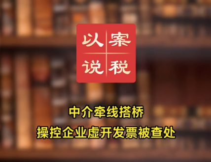 中介牵线搭桥 操控企业虚开发票被查处