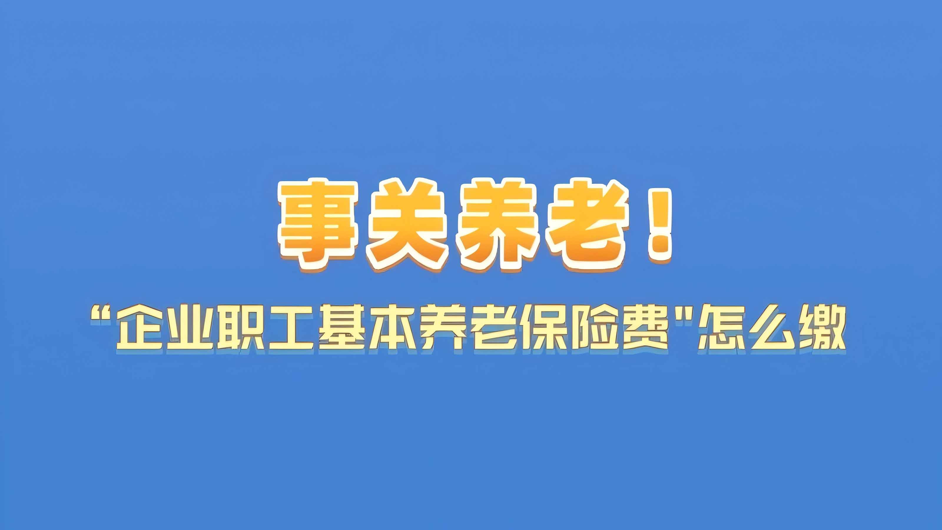 社保知识小课堂｜事关养老！快来学习“企业职工基本养老保险费”怎么缴